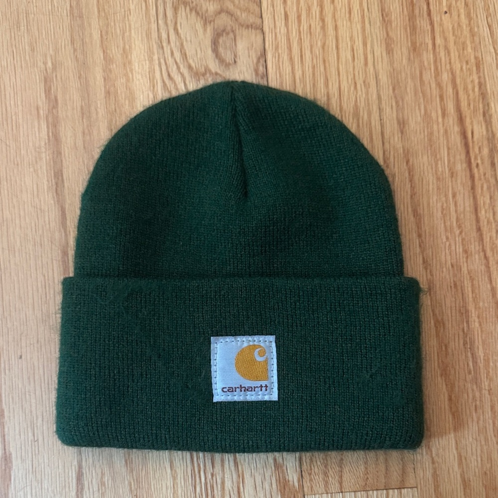 Youth Carhartt Forest Green Knit Beanie
